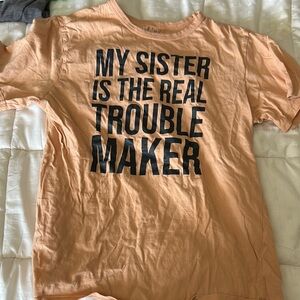 Kids Orange Graphic T-Shirt